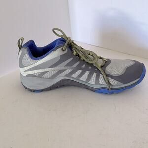 Merrell Select Grip Lace Up Q Form 2 Blue and Gray Hiking Sneakers Size 9.5